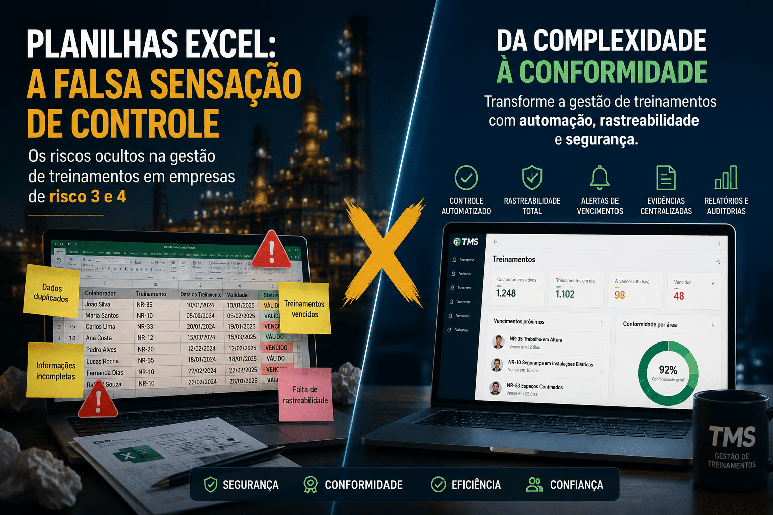 Por que as planilhas estão te colocando em risco?